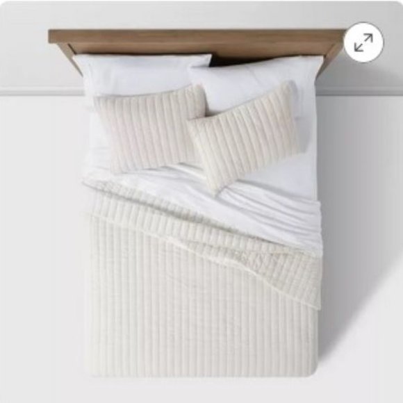 Channel Stitch Velvet Quilt - Threshold™ - Picture 3 of 7